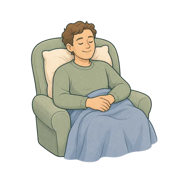 Comfy vocabulary illustration
