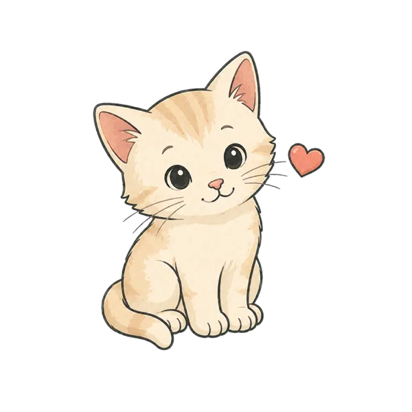 Cute vocabulary illustration