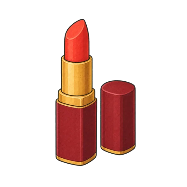 Lipstick vocabulary illustration