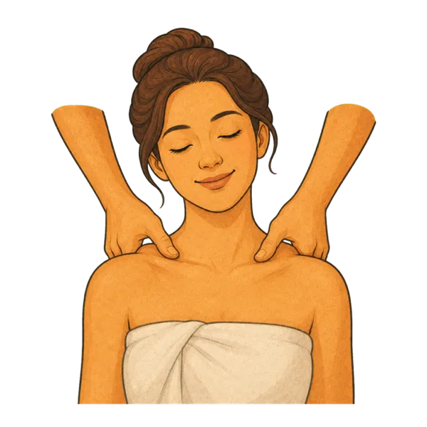 Massage vocabulary illustration