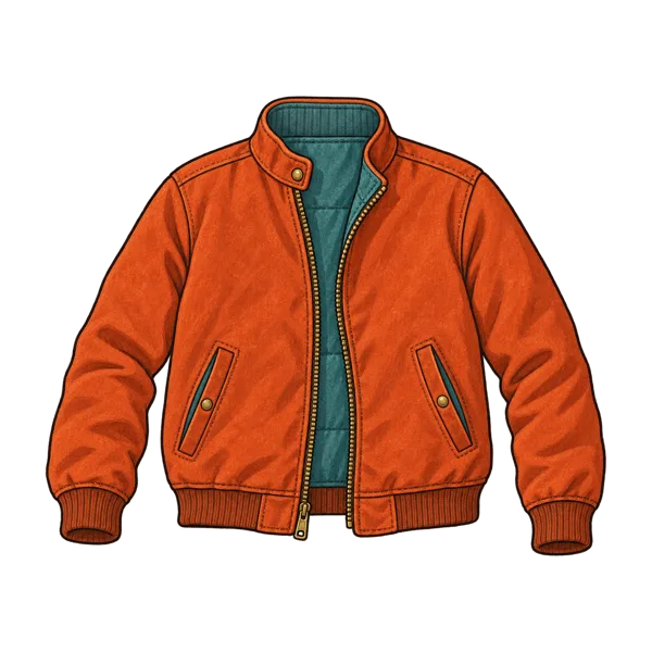 Jacket vocabulary illustration
