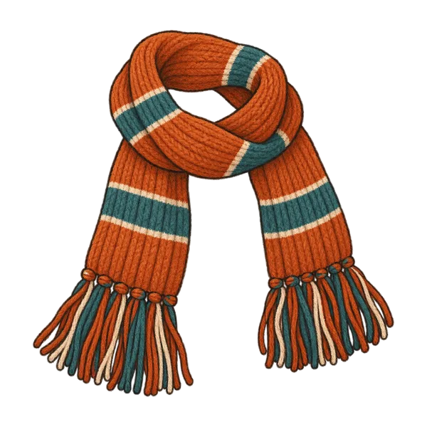 Scarf vocabulary illustration