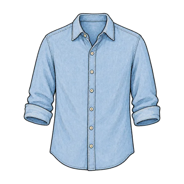 Shirt vocabulary illustration