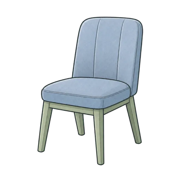 Chair vocabulary illustration