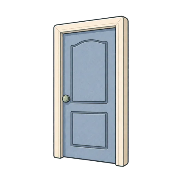 Door vocabulary illustration