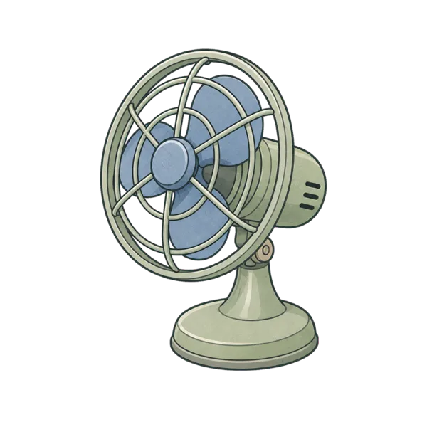 Fan vocabulary illustration