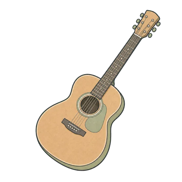 Guitar vocabulary illustration
