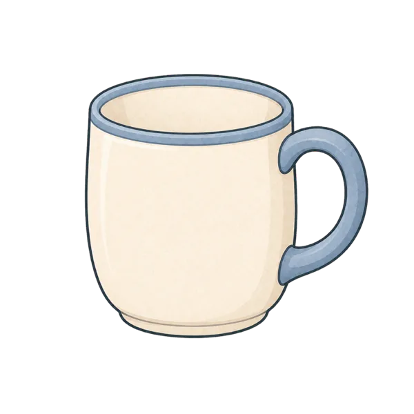 Mug vocabulary illustration