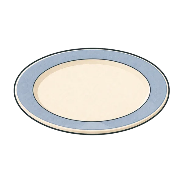 Plate vocabulary illustration