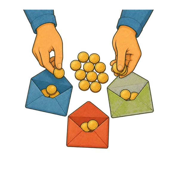 Budget vocabulary illustration