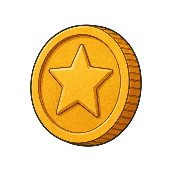 Coin vocabulary illustration