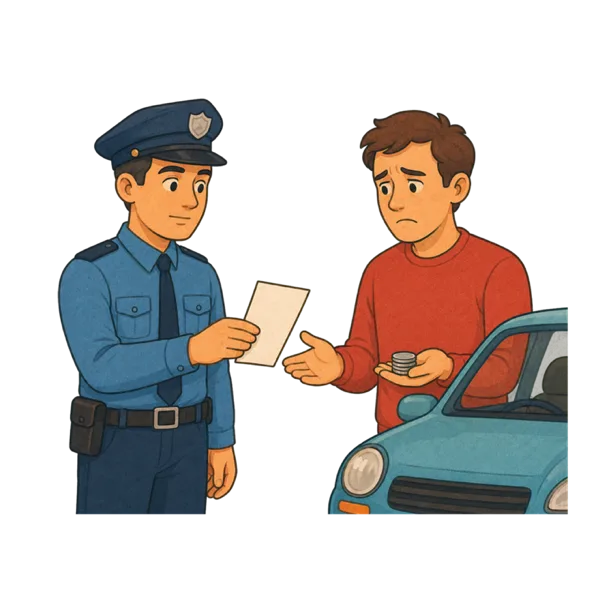 Fine vocabulary illustration
