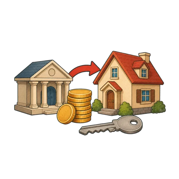 Mortgage vocabulary illustration