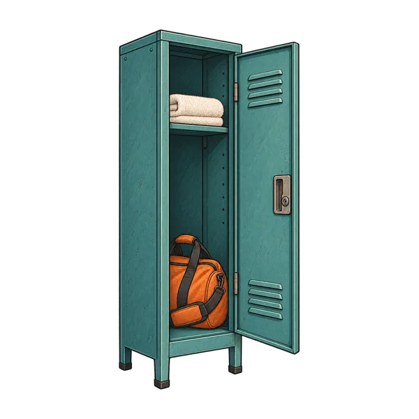 Locker vocabulary illustration