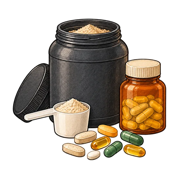 Supplements vocabulary illustration