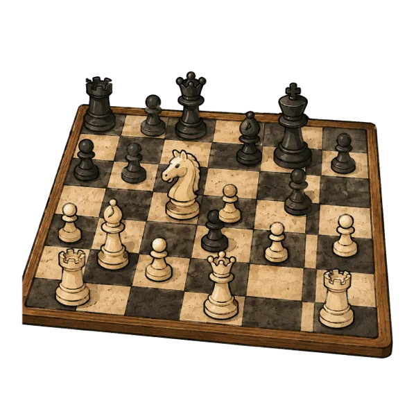 Chess vocabulary illustration