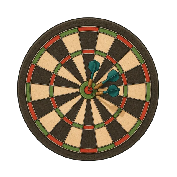Darts vocabulary illustration
