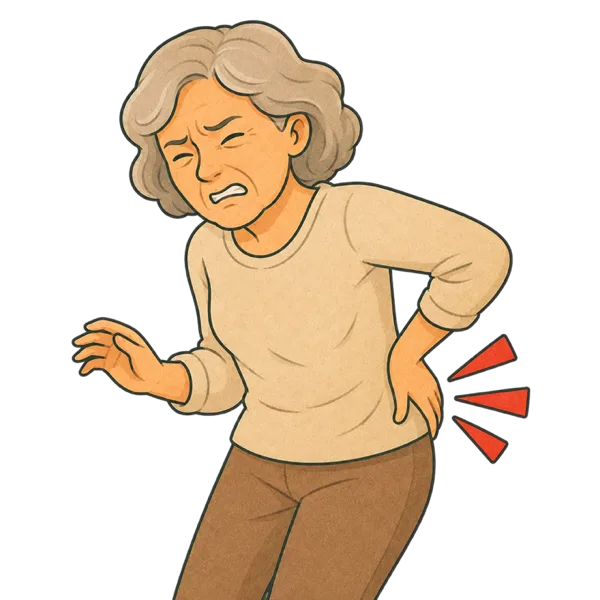 Pain vocabulary illustration