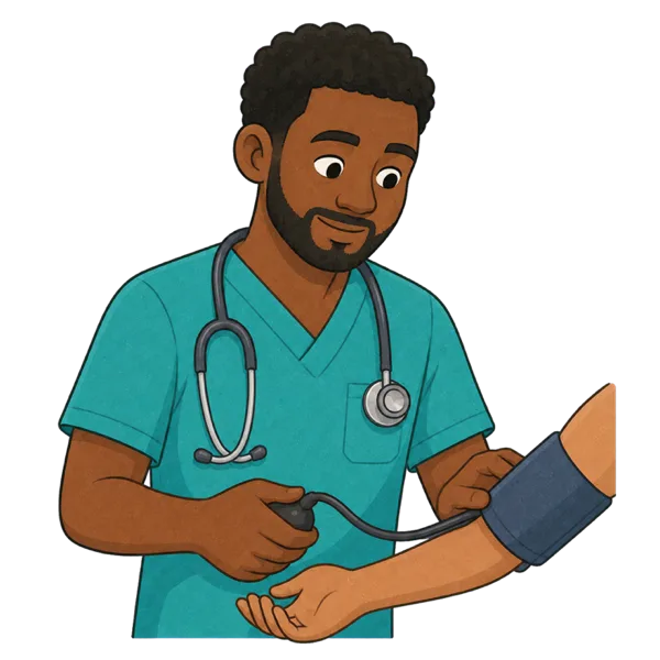 Nurse vocabulary illustration