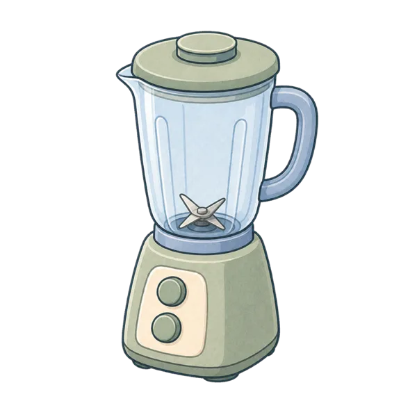 Blender vocabulary illustration