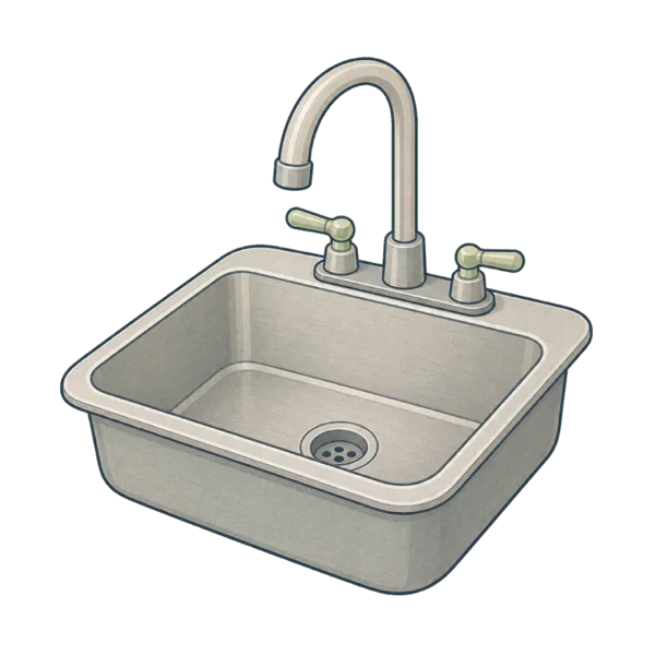 Sink vocabulary illustration