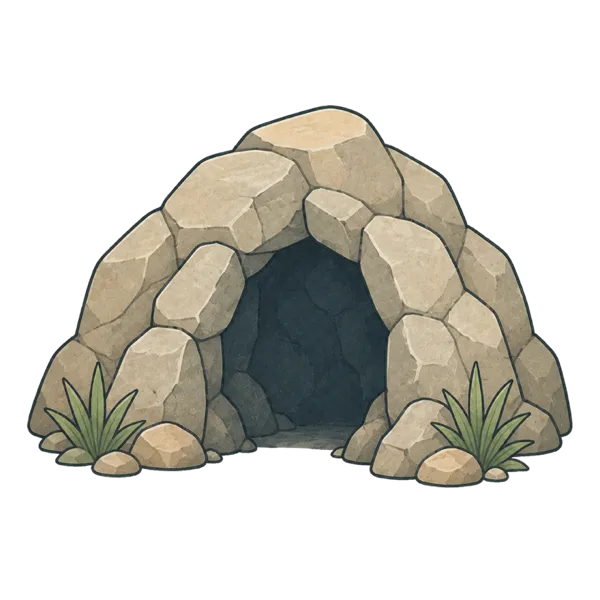 Cave vocabulary illustration