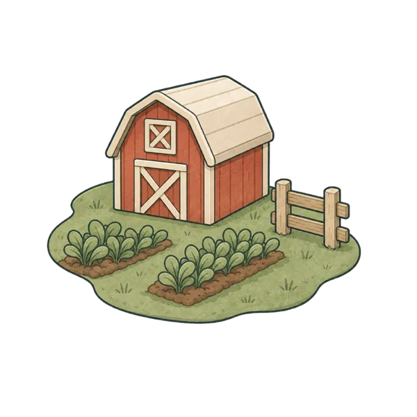 Farm vocabulary illustration