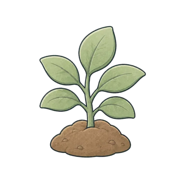 Plant vocabulary illustration