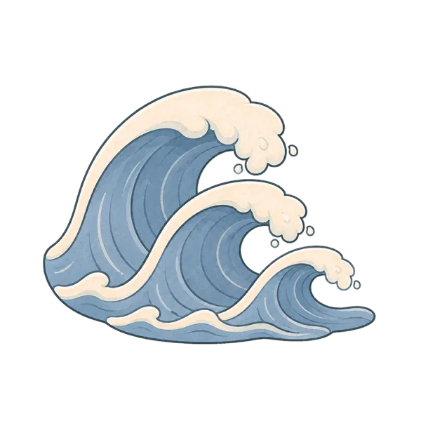 Wave vocabulary illustration
