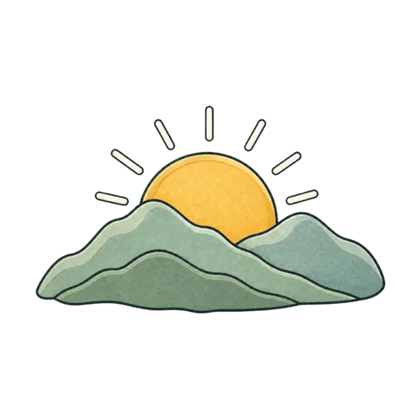 Sunrise vocabulary illustration