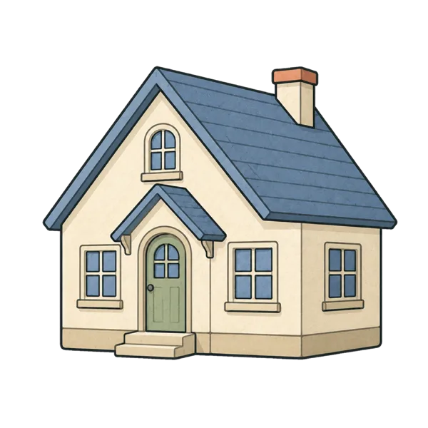 House vocabulary illustration