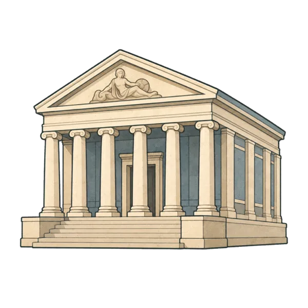 Museum vocabulary illustration