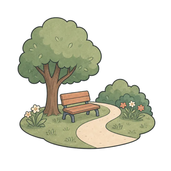 Park vocabulary illustration
