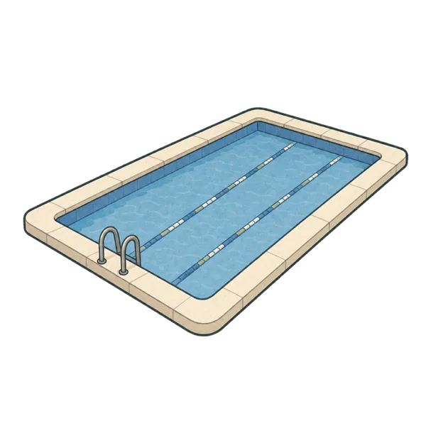 Pool vocabulary illustration