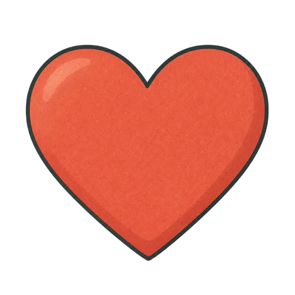 Heart vocabulary illustration