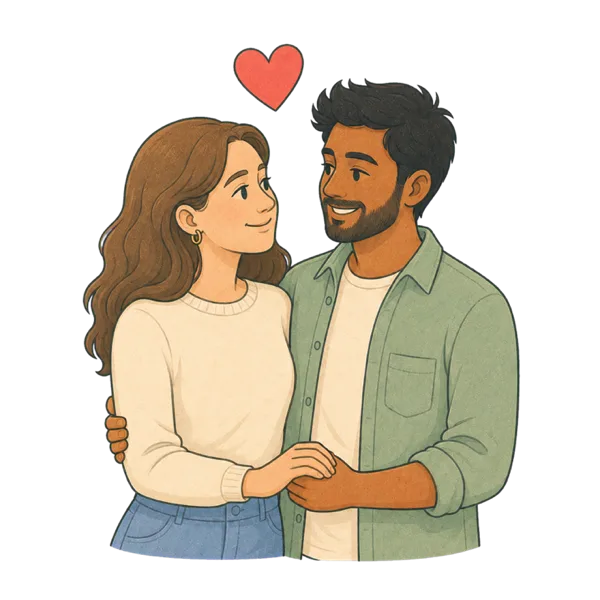 Love vocabulary illustration