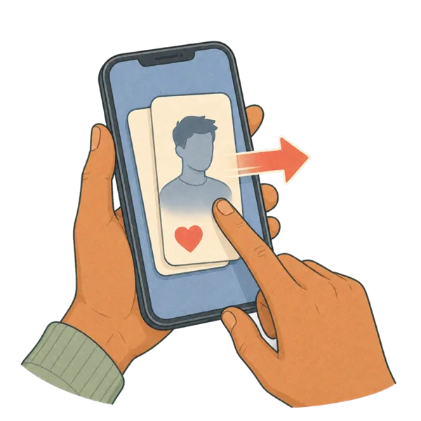 Swipe vocabulary illustration