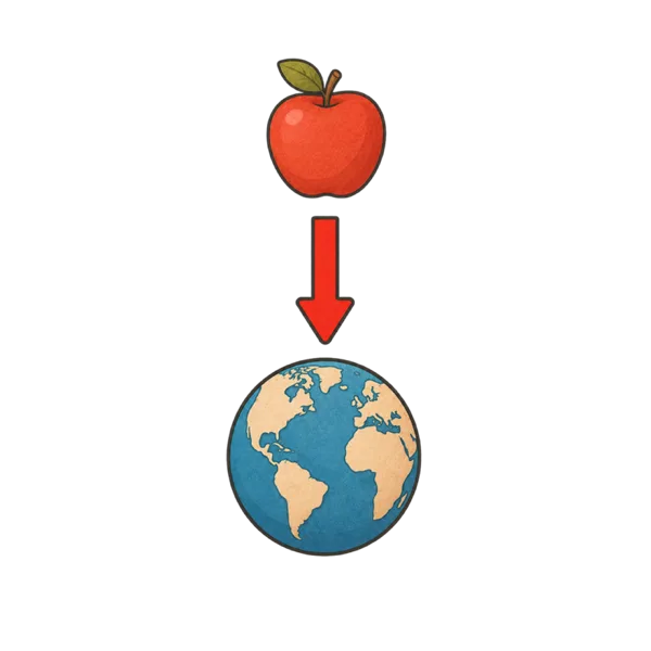 Gravity vocabulary illustration