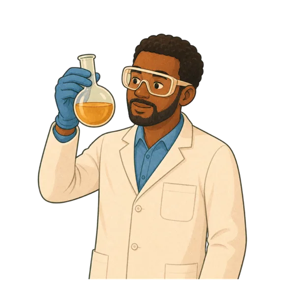Scientist vocabulary illustration