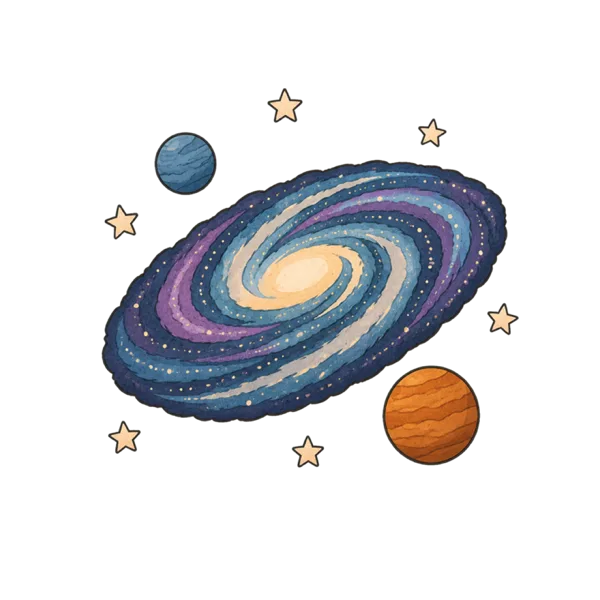Universe vocabulary illustration