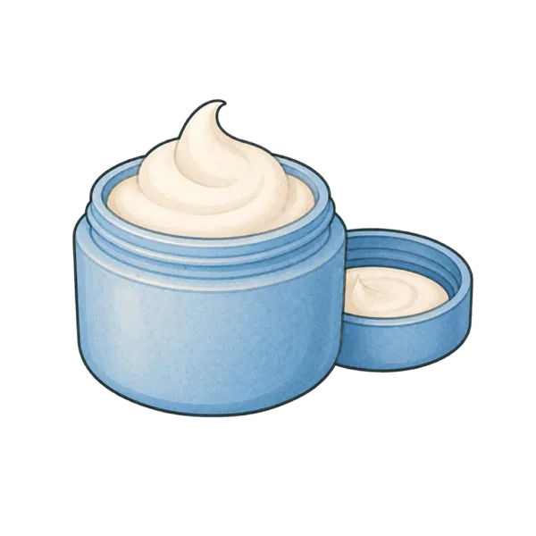 Cream vocabulary illustration