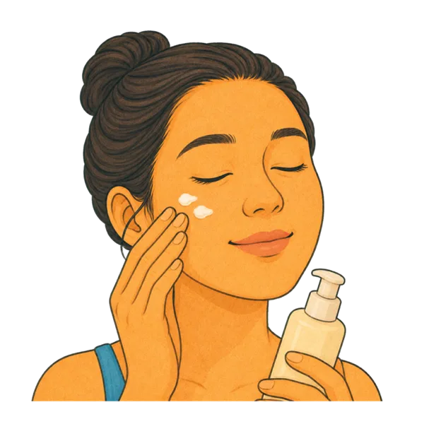 Moisturizer vocabulary illustration