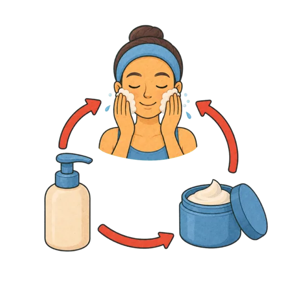 Routine vocabulary illustration