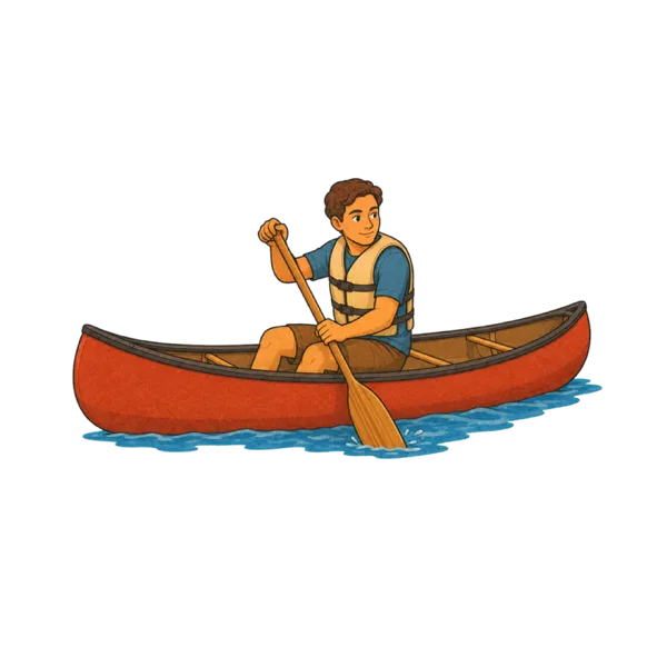 Canoe vocabulary illustration