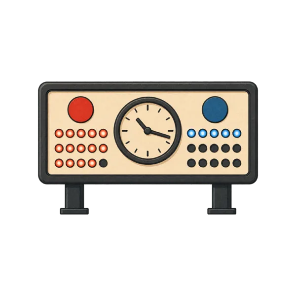 Scoreboard vocabulary illustration