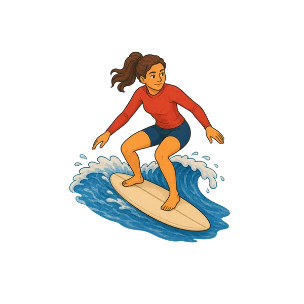 Surf vocabulary illustration
