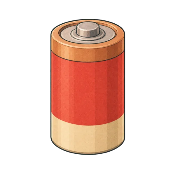 Battery vocabulary illustration