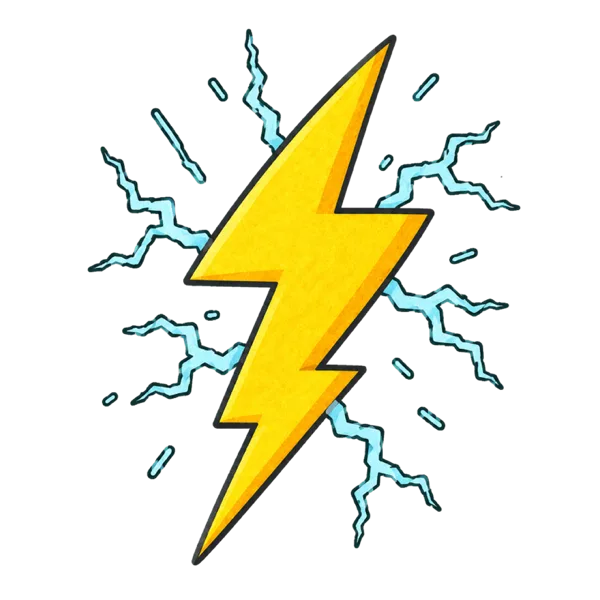 Electricity vocabulary illustration