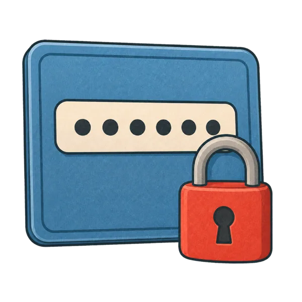 Password vocabulary illustration