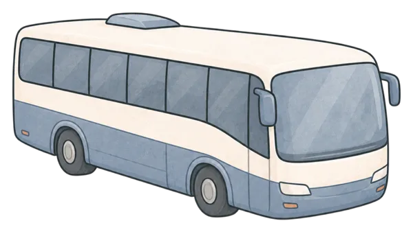 Bus vocabulary illustration